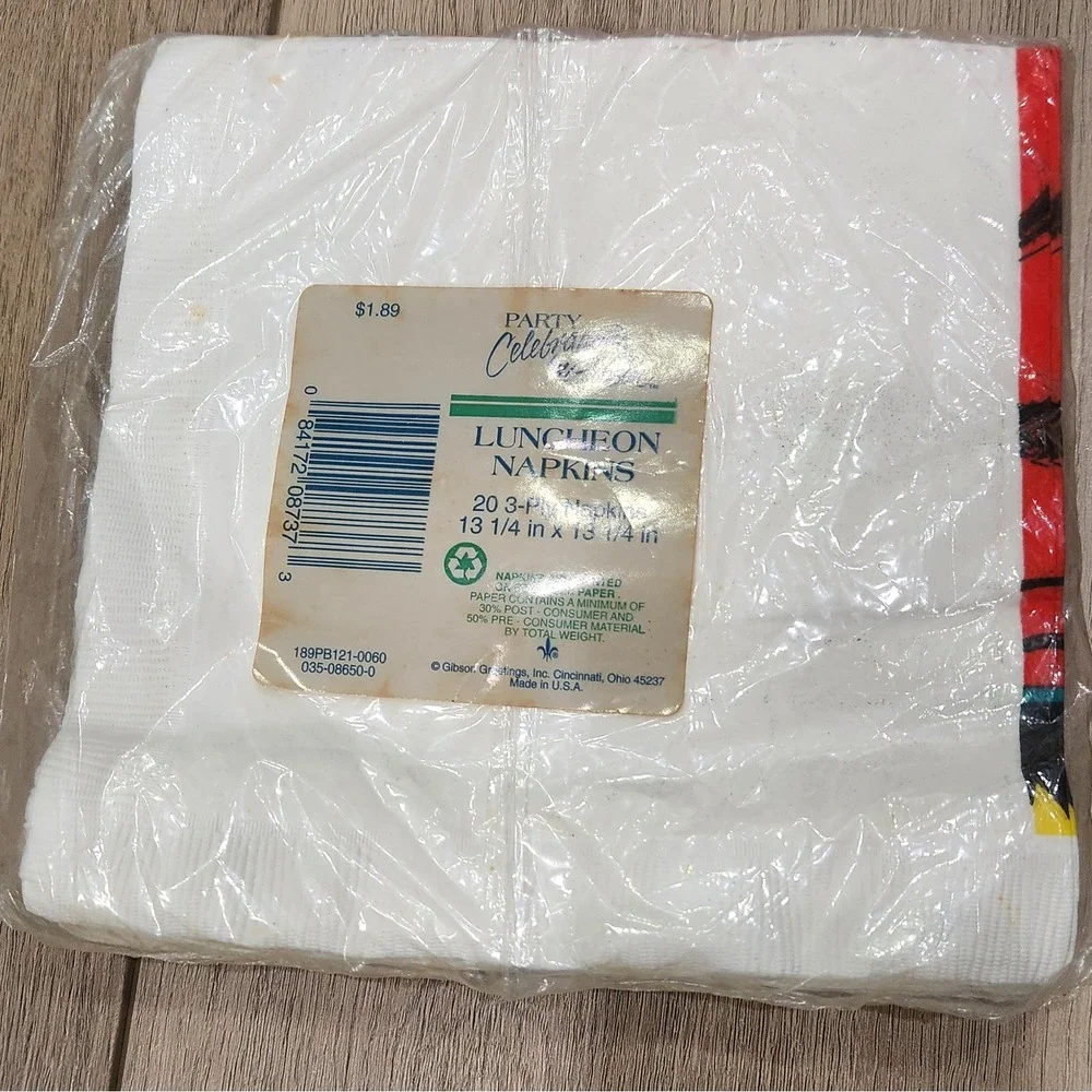 Vintage 90s Jurassic Park Party Supplies Bundle Sealed Plates Napkins Invitation